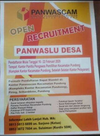 Rekruitmen Panwas Desa